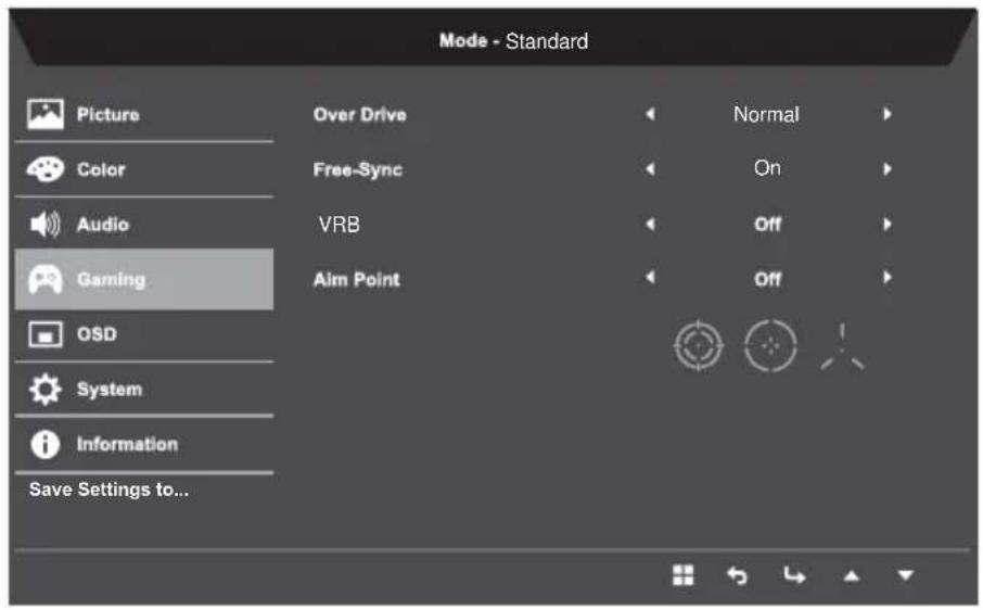 ACER Nitro RG270 - Adjusting the Gaming - 1