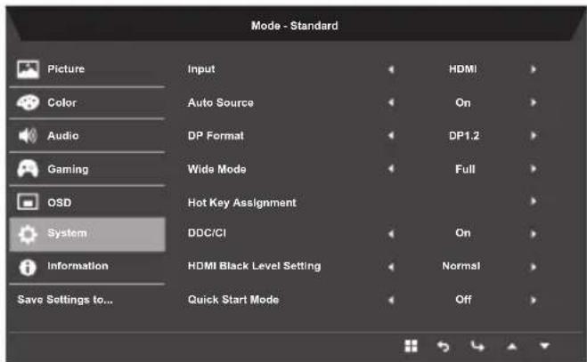 ACER Nitro RG270 - Adjusting the System - 2