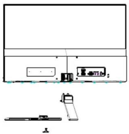 ACER Nitro RG270 - Attaching the base (for selected models) - 2