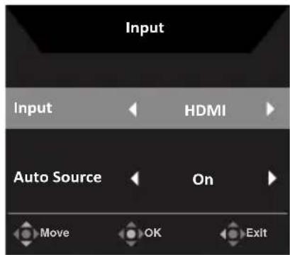 ACER KA272A - Selecting the input - 1