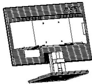 ACER KA240HQ - Attaching the Base - 3