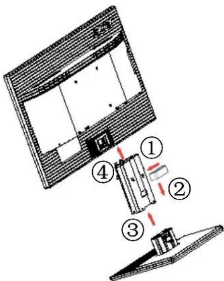 ACER KA240HQ - Attaching the Base - 2