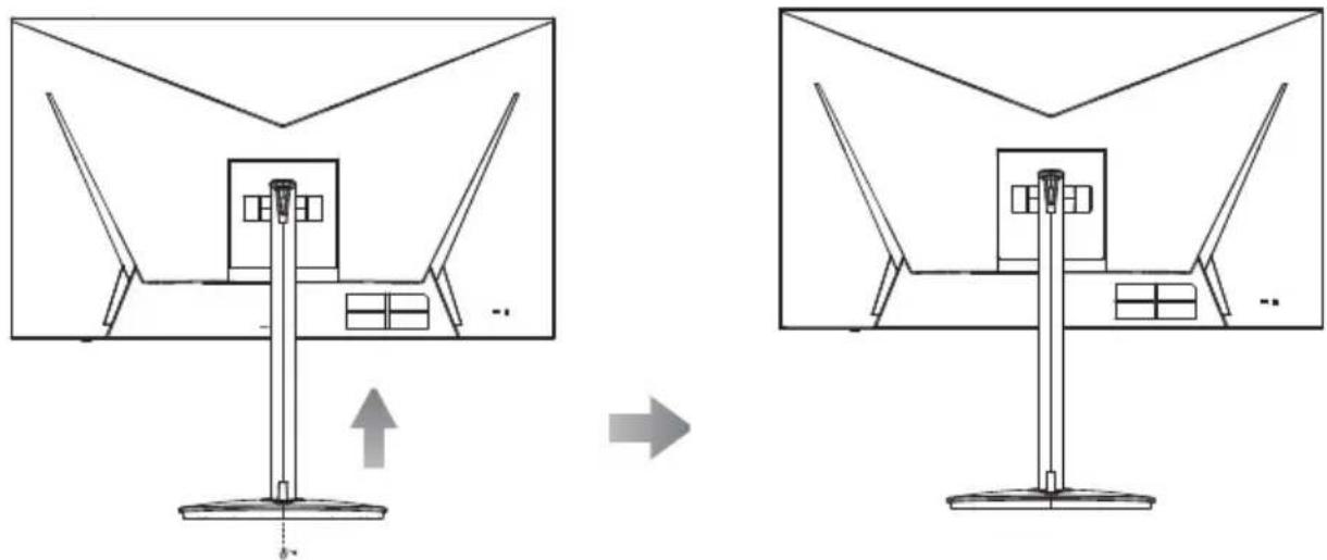 ACER Nitro XZ272P - Attaching/ Removing the base - 2
