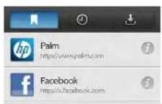 HP TouchPad - Create a bookmark - 1