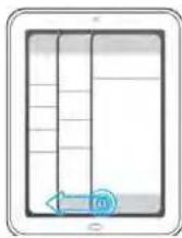 HP TouchPad - Resize panels/display or hide levels in an app - 1