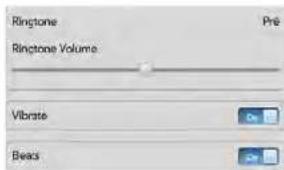 Ringtone Ringtone Volume Vibrate Beats
