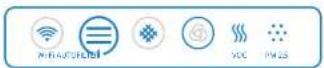 BLUEAIR Classic 400 Series - Classic 480i control panel touch buttons - 1