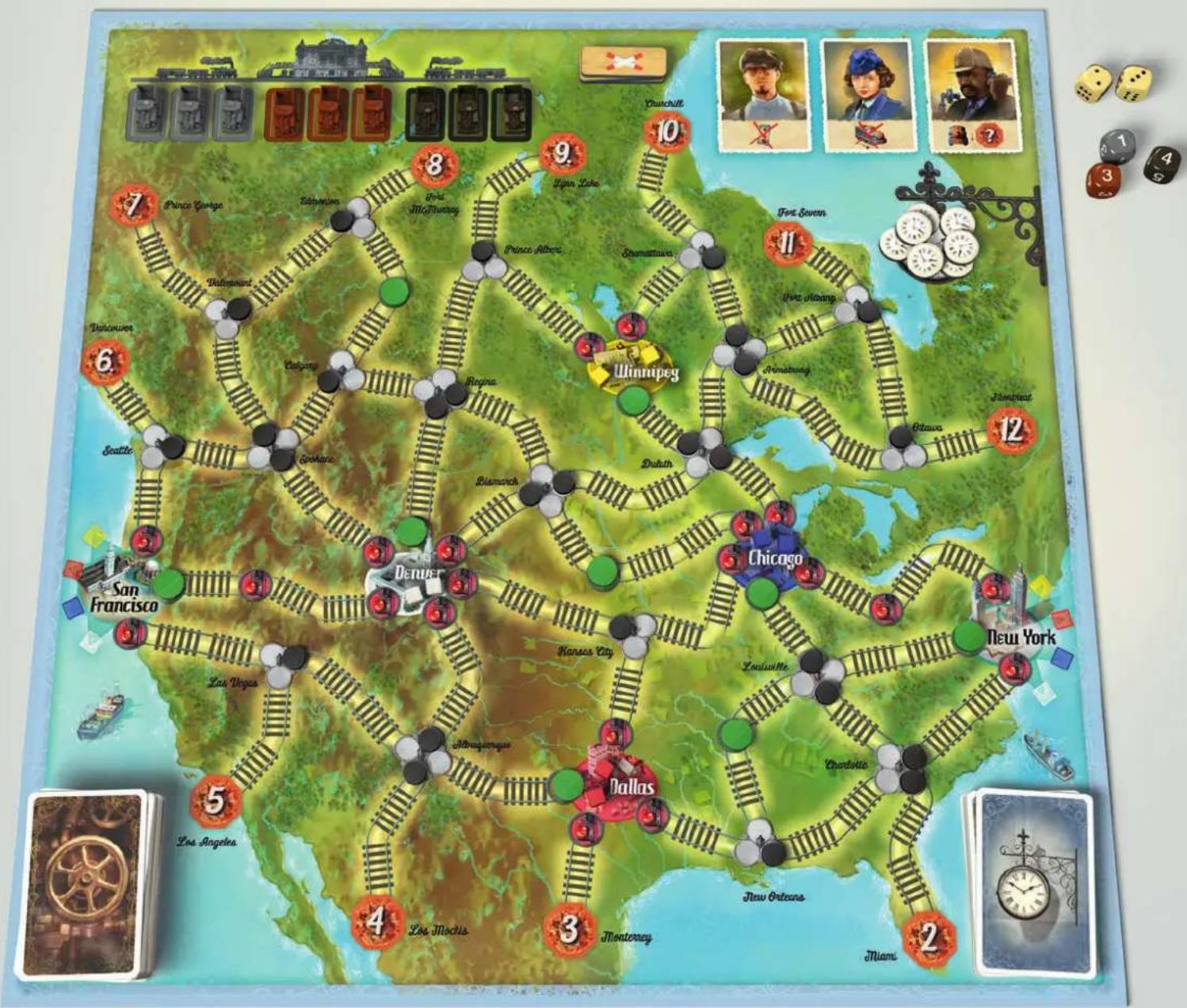 Kosmos Switch & Signal - Besondere Regeln für den Nordamerika-Spielplan - 1