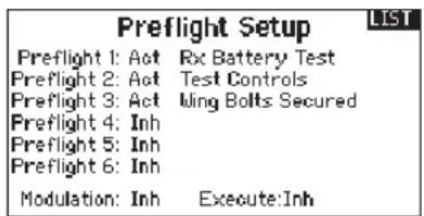 SPEKTRUM DX20 - Preflight Setup - 1