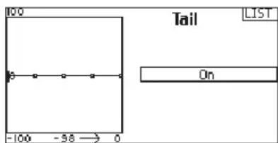 SPEKTRUM DX20 - Tail Curve - 1
