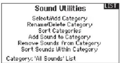 SPEKTRUM DX20 - Sound Utilities - 2