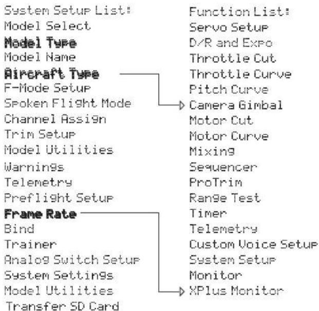 SPEKTRUM DX20 - MODEL TYPE PROGRAMMING GUIDE - 8