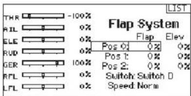 SPEKTRUM DX20 - To activate the Flap System: - 1