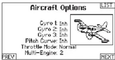 SPEKTRUM DX20 - To program a Gyro curve: - 2