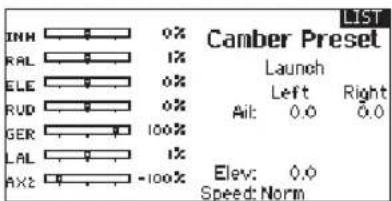 SPEKTRUM DX20 - Camber Preset - 1