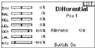 SPEKTRUM DX20 - To adjust the Differential: - 1