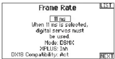 SPEKTRUM DX20 - Dx20 compatibility Mode - 1