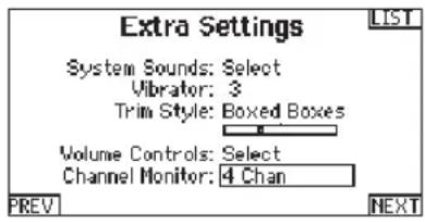 SPEKTRUM DX20 - Channel Monitor - 1