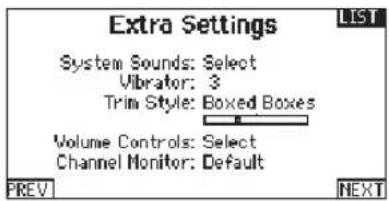 SPEKTRUM DX20 - System Warnings: - 1