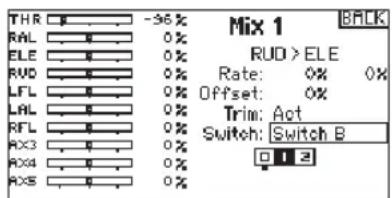 SPEKTRUM DX20 - - Assigning a Mix to a Switch - 1