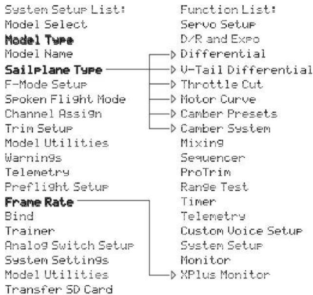 SPEKTRUM DX20 - MODEL TYPE PROGRAMMING GUIDE - 4