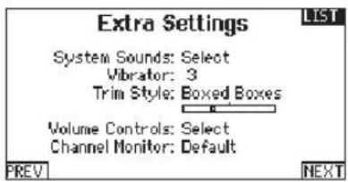 SPEKTRUM DX20 - System Warnings: - 4