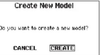 SPEKTRUM DX20 - ▶ Create New Model - 1