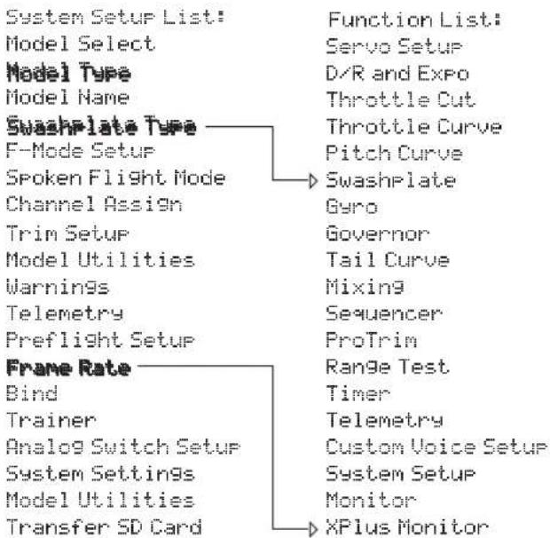SPEKTRUM DX20 - MODEL TYPE PROGRAMMING GUIDE - 6