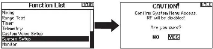 SPEKTRUM DX20 - SYSTEM SETUP - 2