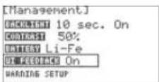 Hitec Flash 8 - Management Menu cont. - 3