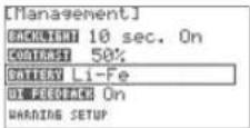 Hitec Flash 8 - Management Menu cont. - 2