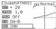 Hitec Flash 8 - To disable the swash-throttle mix: - 2