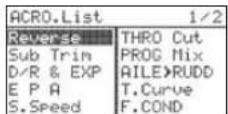 Hitec Flash 8 - Working with the Common Model Function Menus - 3