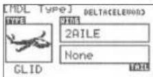 Hitec Flash 8 - Additionally there are setups for Delta (Elevon) wing type models: - 2