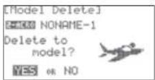 Hitec Flash 8 - Delete a model memory: - 3