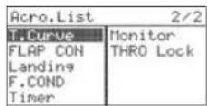 Hitec Flash 8 - To configure a throttle curve: - 1