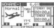 Hitec Flash 8 - Working with the Acro/Glid Model Function Menu - 1