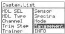 Hitec Flash 8 - Management Menu - 1