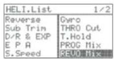 Hitec Flash 8 - To configure a revolution mix: - 1