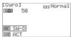 Hitec Flash 8 - To disable the gyro: - 1
