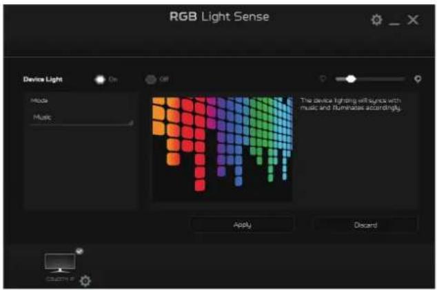 ACER Predator CG437KP - LED Light Strip: - 9