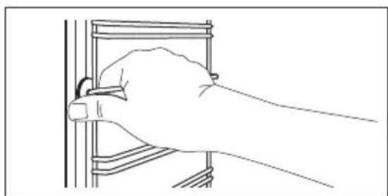 ZANUSSI ZOHKF1X1 - Como remover: Apoios para prateleiras - 1