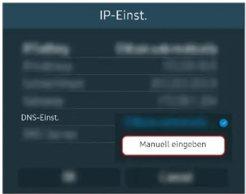 SAMSUNG UE50TU8510 - Das Fernsehgerät kann keine Verbindung mit dem Internet herstellen - 12
