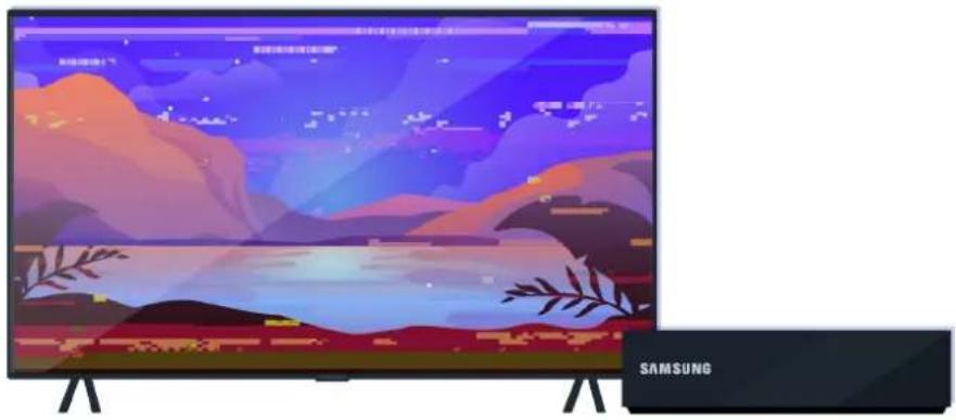 SAMSUNG UE55TU7020K - Wenn die Anzeige auf dem Bildschirm gestört ist - 1