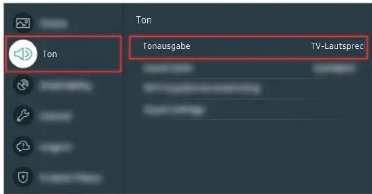 SAMSUNG UE65TU7020K - Wenn vom Fernseher kein Ton ausgegeben wird oder die Tonausgabe gestört ist. - 5
