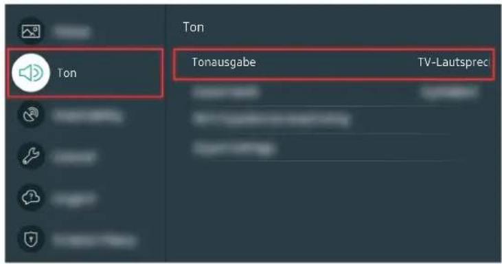 SAMSUNG UE65TU8000K - Wenn vom Fernseher kein Ton ausgegeben wird oder die Tonausgabe gestört ist. - 5