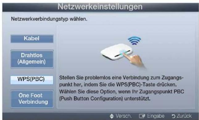 SAMSUNG LE22D450G1W - So konfigurieren Sie mit WPS(PBC) - 1