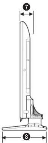 SAMSUNG HG32EC690DB - Abmessungen - 4