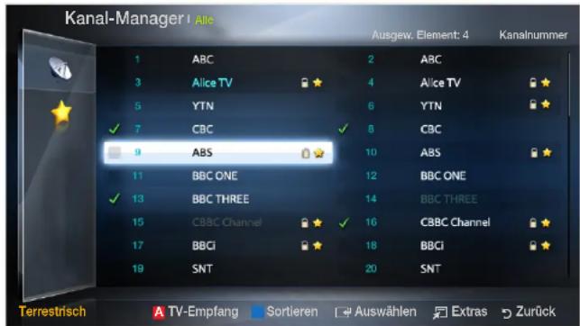 SAMSUNG LE37D550K1W - Kanal-Manager - 1