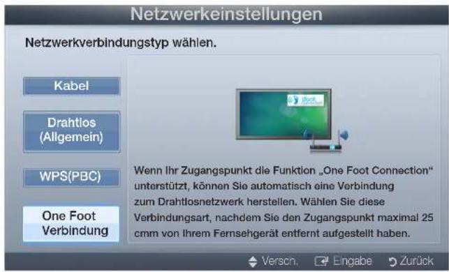 SAMSUNG LE37D550K1W - So konfigurieren Sie mit „One Foot Connection“ - 1